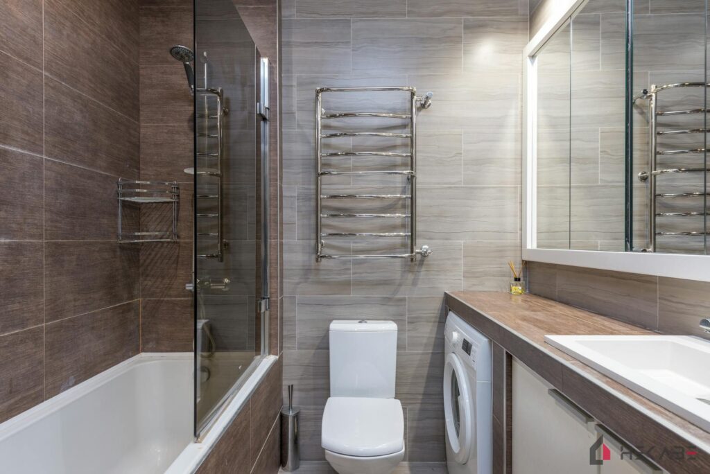 Łazienka Franciszkańska Katowice — projekt Hekabe, wykończenia wnętrz premium