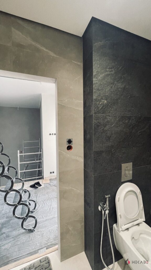 Łazienka Kochłowice Ruda Śląska — projekt Hekabe, wykończenia wnętrz premium