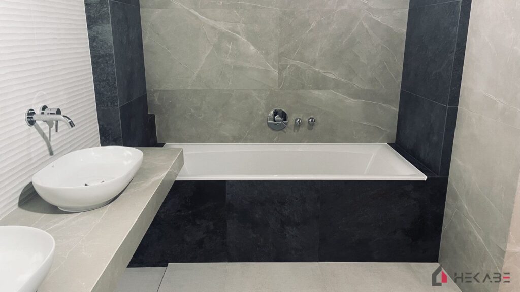 Łazienka Kochłowice Ruda Śląska — projekt Hekabe, wykończenia wnętrz premium