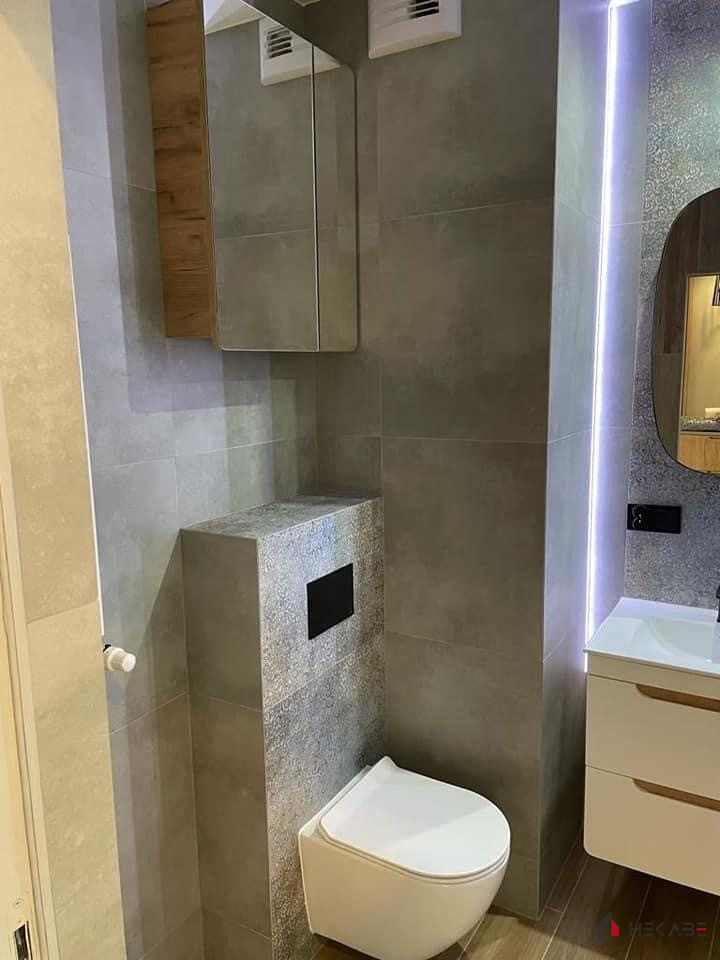 Łazienka Osiedle Franciszkańskie Katowice — projekt Hekabe, wykończenia wnętrz premium