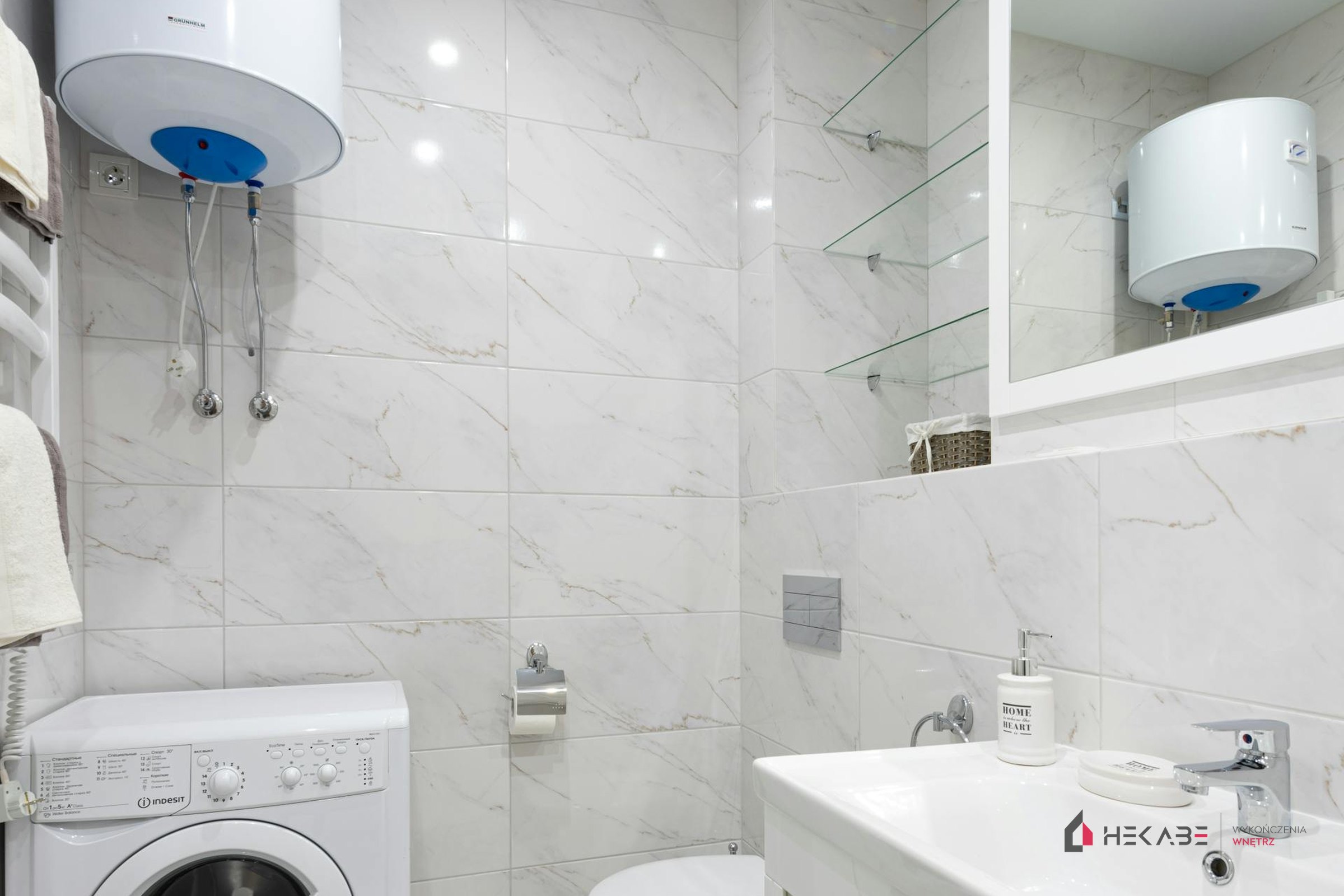 Łazienka Żurawia Katowice — realizacja Hekabe 1