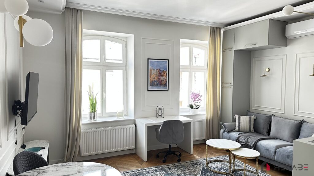 Apartament w Atal Towers Katowice — projekt Hekabe, wykończenia wnętrz premium