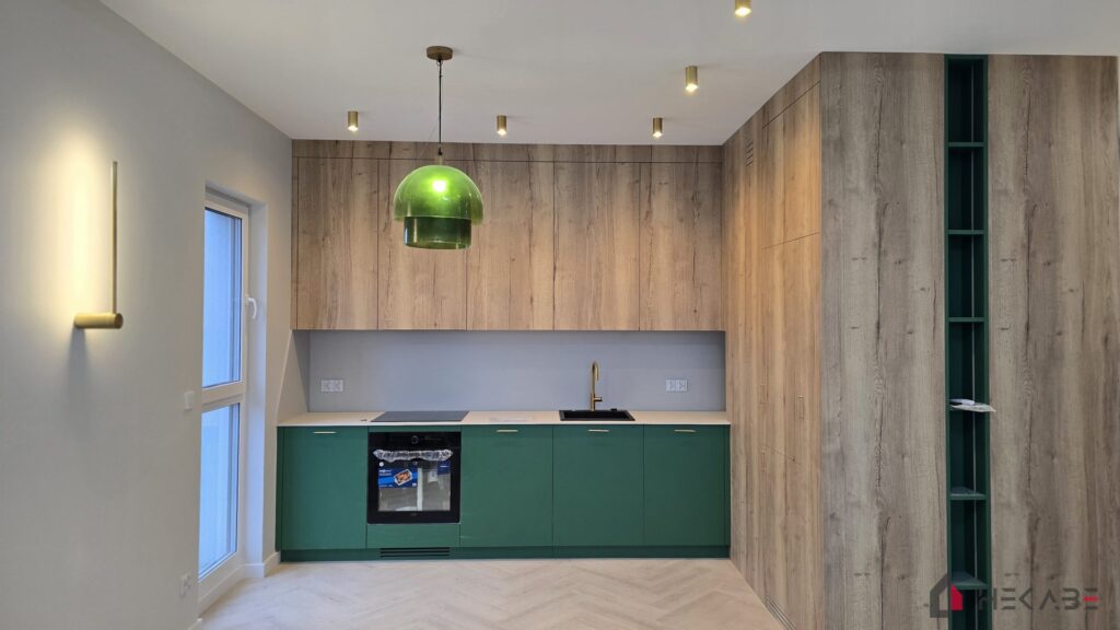 Mieszkanie Ceglana II Katowice — projekt Hekabe, wykończenia wnętrz premium