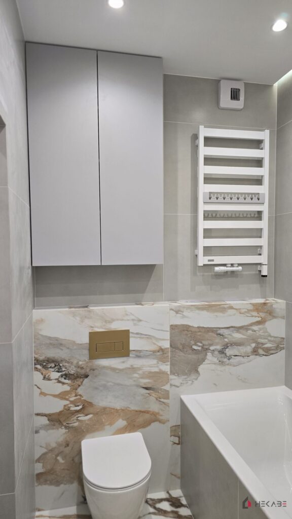 Mieszkanie Ceglana II Katowice — projekt Hekabe, wykończenia wnętrz premium