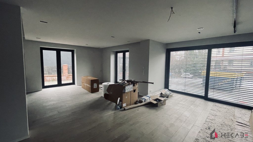 Mieszkanie Ceglana Katowice — projekt Hekabe, wykończenia wnętrz premium