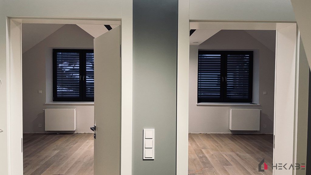 Mieszkanie Ceglana Katowice — projekt Hekabe, wykończenia wnętrz premium