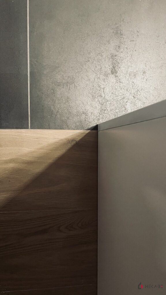 Mieszkanie Ceglana Katowice — projekt Hekabe, wykończenia wnętrz premium