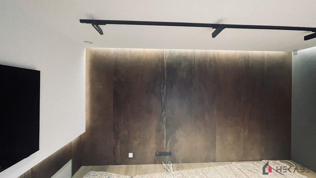 Mieszkanie Ceglana Katowice — projekt Hekabe, wykończenia wnętrz premium