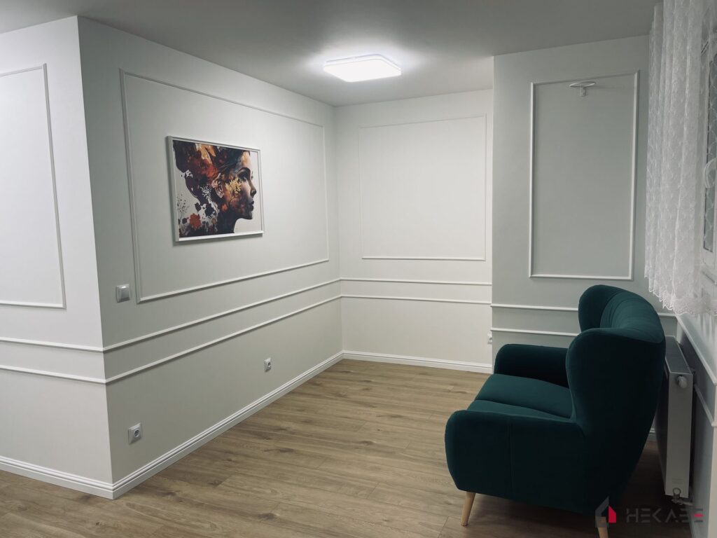 Mieszkanie Przemysłowa Katowice — projekt Hekabe, wykończenia wnętrz premium