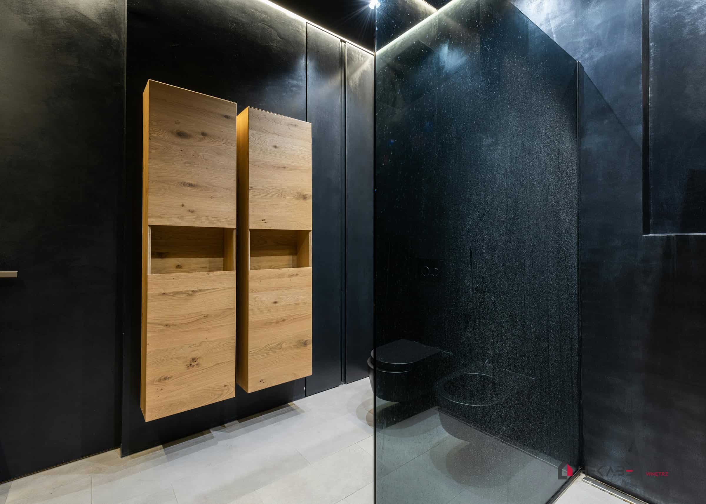 Ściana z mikrocementu — apartament Atal Towers Katowice